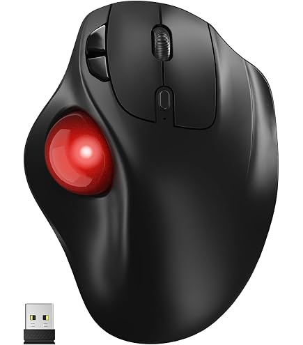 Amazon.com: Nulea M501 Wireless Trackball Mouse Ergonomic Thumb